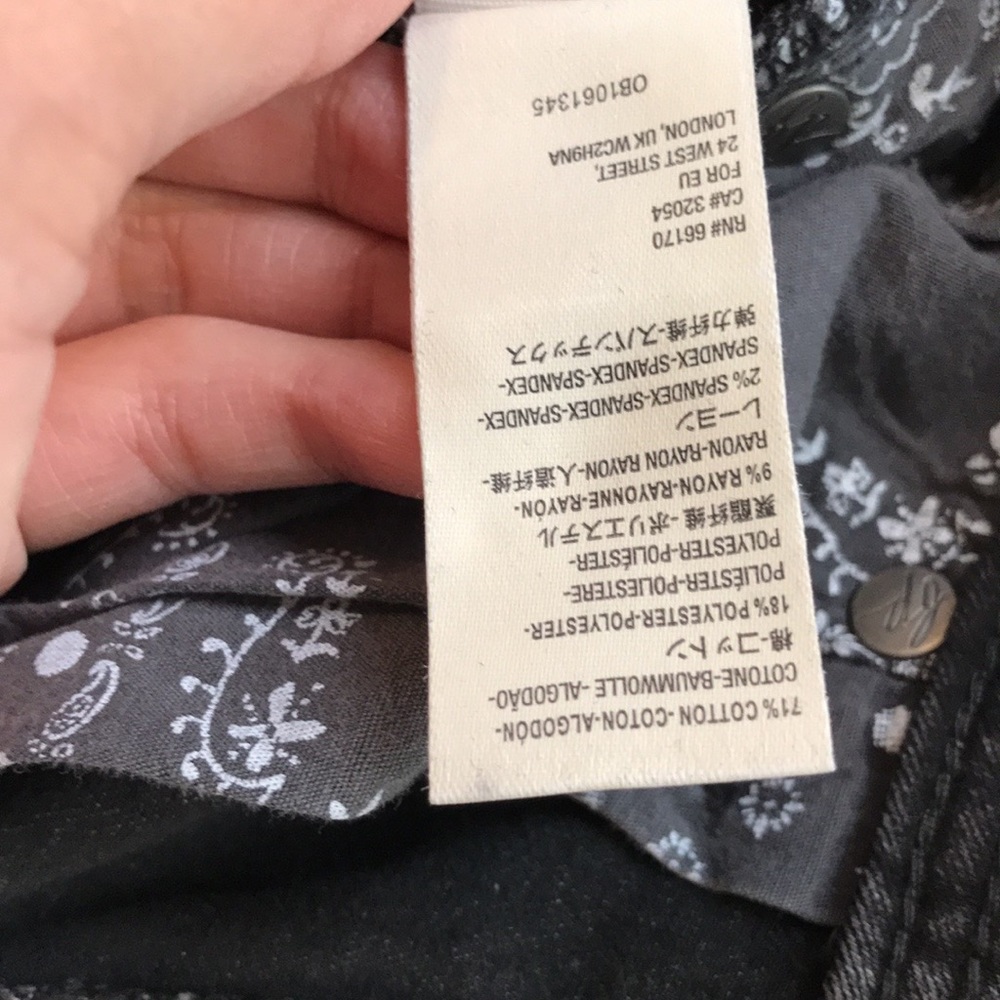 Free People palo alto faded black boot cut jean 26 - Picture 15 of 16